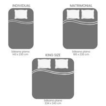 2-Pack Microfiber Flat Sheets For Single, Double, And King Beds - Grey King Size - View 3