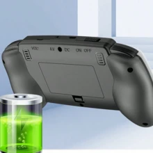 便携式复古视频手持游戏机 3.5 英寸操纵杆控制台内置 600 款游戏无线控制器游戏棒可充电连接电视，带充电线和电视线（采用经典红蓝/蓝/白配色方案）1020mAh