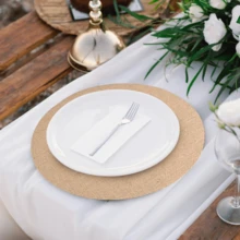 3pcs Thick Burlap Round Placemats, Rustic Farmhouse Woven Brown Linen Heat-Resistant Placemats For Wedding Party Kitchen Dining Table Decor, 11.8 Inches