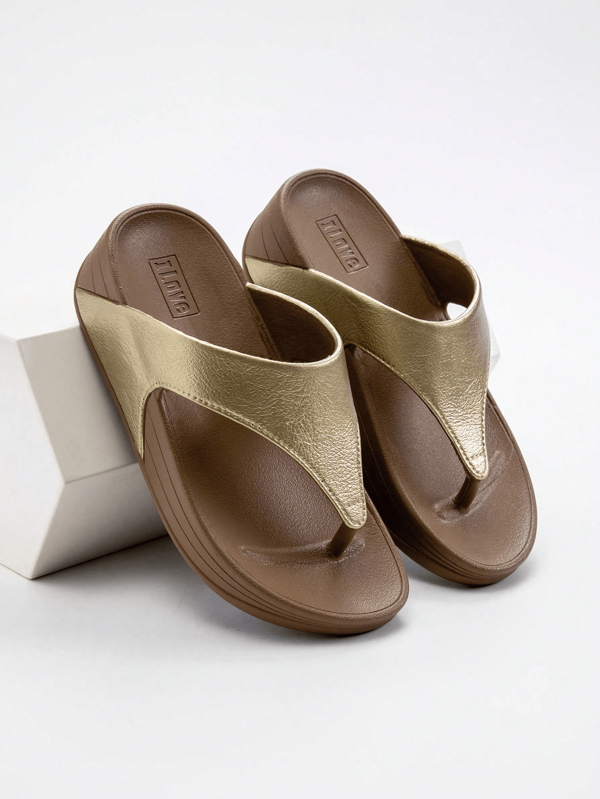 Women's New Fashion High Elastic High Heel Slippers, Casual Outdoor Beach Non-Slip Platform Flip Flops