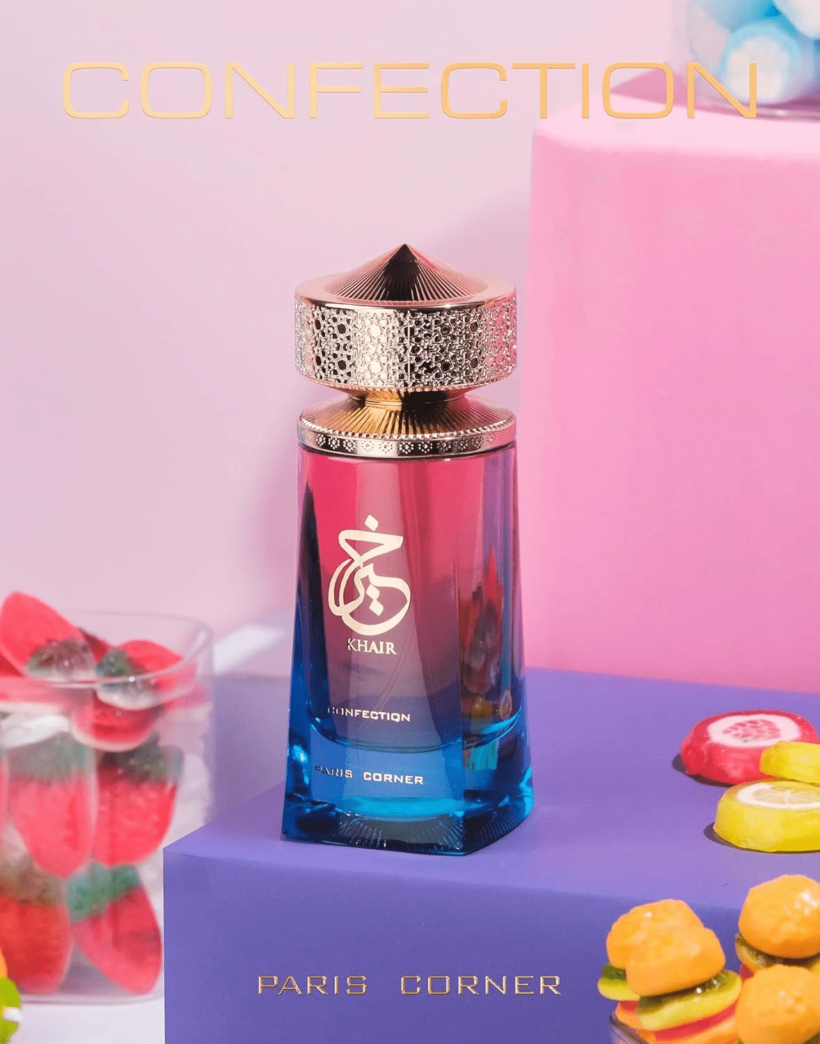 Paris Corner | Khair Confection EDP 3.4 Fl Oz | Sweet Candy Scent Perfume For Men & Women | Indulge In Luscious Pear, Whipped Cream, Jasmine & Vanilla Notes - 清新香調 - 查看 1