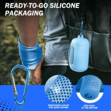 2pcs Absorbent Towels (24" X 12"), Microfiber Cooling Towels - Soft Breathable Gym Towels For Sports, Yoga, Workout, Silicone Case Set, Travel Microfiber Towels, Bath Towels, Beach Towels, Beach Essentials, Pool Accessories, Swimming, Camping, Sweat Towels, Quick Dry Lightweight Neck Wrap (Random Color) - Multicolor - View 4