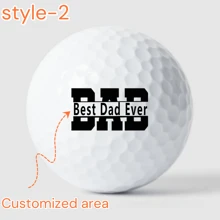 Ensemble personnalisé de 3/6/9/12 balles de golf édition limitée Fête des Pères, balles de golf édition limitée Fête des Pères, 6 options de design élégantes, haute qualité, double couche, durables, distance et précision améliorées, parfait pour les golfeurs, accessoires de golf. Personnalisé avec le nom, souvenir unique pour la Fête des Pères, l'anniversaire ou toute occasion. Le cadeau parfait pour les papas amateurs de golf qui apportent joie et amour à chaque partie. Profitez-en !