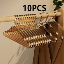 3/5/10pcs Space Aluminum Alloy Hanger Household Clothes Hanger Non-Slip Traceless Clothes Holder Stainless Steel Clothes Hanger Light Luxury Gold Anti-Slip