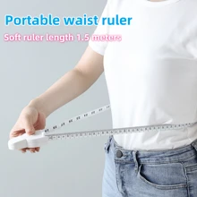 1 pièce Ruban à mesurer de taille précision automatique blanc, ruban à mesurer souple rétractable à double face de type Y, règle de poche mini pour usage domestique