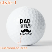 Ensemble personnalisé de 3/6/9/12 balles de golf édition limitée Fête des Pères, balles de golf édition limitée Fête des Pères, 6 options de design élégantes, haute qualité, double couche, durables, distance et précision améliorées, parfait pour les golfeurs, accessoires de golf. Personnalisé avec le nom, souvenir unique pour la Fête des Pères, l'anniversaire ou toute occasion. Le cadeau parfait pour les papas amateurs de golf qui apportent joie et amour à chaque partie. Profitez-en !
