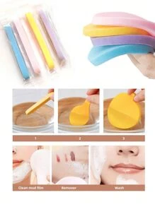 12pcs/Pack Compressed Face Washing Sponges, Expand With Water, Reusable Facial Cleansing Pads, Makeup Remover Sponges, Compact & Portable