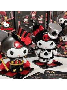Sanrio [1pc Random]Sanrio Kuromi Poker Kingdom Series Blind Box - Cute Cartoon Figurine, Limited Edition Collectible Toy, Perfect For Birthday/Party/Christmas Gifts (Random Delivery, Desktop Decor)