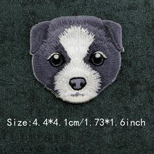 1 Peça Diversos Remendos Bordados Criativos de Moda em Estilo Cartoon, Acessórios de Aplicação a Ferro com Cabeça de Cachorro, Decorações DIY para Roupas, Adesivos - como foto - Visão 7