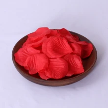 1000 pièces/paquet Pétales de rose en tissu non tissé simulés, pétales de rose artificiels romantiques pour la décoration de mariage/fête/bar