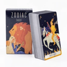 Zodiac Tarot Cards Prophecy Divination Deck Family Party Board Game Fortune Telling Game With Manual Zodiac Tarot