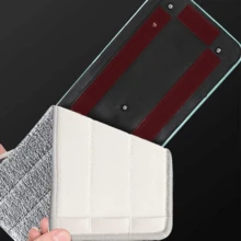 1/2/4 piezas de 13*4.7 pulgadas Reemplazo de la fregona de microfibra lavable, fregona para eliminar el polvo y almohadilla de limpieza de la cabeza de la fregona - Multicolor - Ver 3