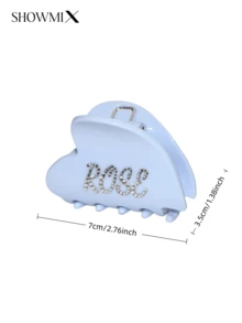 Neue farbenfrohe herzförmige Haarspange, hochwertige vielseitige Klemmspange, handgefertigt mit Diamanten besetzt, individuell bedruckbar mit Logo/Name, einfaches & niedliches Haaraccessoire für Frauen, geeignet als Geschenk für Mutter oder Freundin