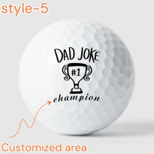 Ensemble personnalisé de 3/6/9/12 balles de golf édition limitée Fête des Pères, balles de golf édition limitée Fête des Pères, 6 options de design élégantes, haute qualité, double couche, durables, distance et précision améliorées, parfait pour les golfeurs, accessoires de golf. Personnalisé avec le nom, souvenir unique pour la Fête des Pères, l'anniversaire ou toute occasion. Le cadeau parfait pour les papas amateurs de golf qui apportent joie et amour à chaque partie. Profitez-en !
