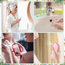 4 Chai Xịt Nước Hoa Dạng Xịt Thẻ (50 Ml) | Thiết Kế Siêu Mỏng Di Động Có Thể Nạp Lại Chai Rỗng Dùng Khi Đi Du Lịch | Có Thể Đổ Nước Hoa Hồng, Nước Hoa Khô, Cồn, Nước Rửa Tay, V.v. Quay Lại Trường Học - Nhiều màu - Xem 7