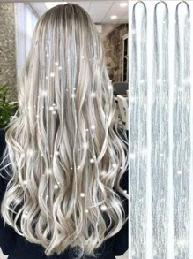 6pcs/Set Women Shiny Laser Tassel Hair Chain - Bride Bridesmaid Headpiece, Suitable For Party, Vacation, Gathering, Valentine's Day Date, Festival, Photo Shoot, Dance Performance, Wedding Decor[Valentine's Day & Mother's Day Gift] Head Jewelry Head Pieces Jewelry Hair Jewelry Hair Vine Chain