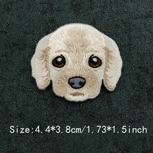 1 Peça Diversos Remendos Bordados Criativos de Moda em Estilo Cartoon, Acessórios de Aplicação a Ferro com Cabeça de Cachorro, Decorações DIY para Roupas, Adesivos - como foto - Visão 3