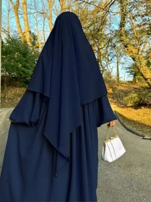 Nida-Stoff-Einzelschicht Tie-Up Gebetsmantel, atmungsaktiver praktischer Hijab für Frauen, geeignet für den täglichen Gebrauch, Frühling/Sommer/Herbst