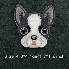 1 Peça Diversos Remendos Bordados Criativos de Moda em Estilo Cartoon, Acessórios de Aplicação a Ferro com Cabeça de Cachorro, Decorações DIY para Roupas, Adesivos - como foto - Visão 19