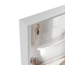 Simple-60*36" Oversized Modern Rectangle Bathroom Mirror With Silver Frame Decorative Large Wall Mirrors For Bathroom Living Room Bedroom Vertical Or Horizontal Wall Mounted Mirror With Aluminum Frame-7007 - Multicolor - View 6