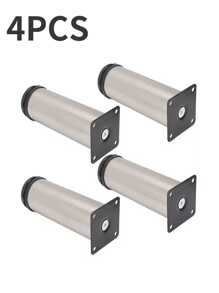 4 Pieces Adjustable Cabinet Feet, Table Feet, Sofa Feet, Bed Feet, Coffee Table Feet, Cabinet Feet, Support Legs, Furniture Feet Metal Replacement Feet
