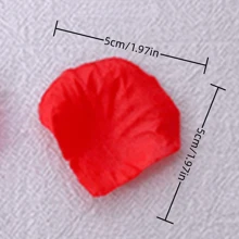 1000 pièces/paquet Pétales de rose en tissu non tissé simulés, pétales de rose artificiels romantiques pour la décoration de mariage/fête/bar