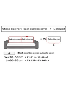 1pc Milk Silk Fabric Non-Slip Elastic Decorative Sofa Seat Cushion Cover, Outdoor Sofa Backrest Cover, Single/Double/Three/Four-Seater Sizes Available, Pet-Friendly, 4-Season Use