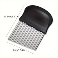 1 件套多功能厨房刀具、花纹刀、不锈钢土豆切刀、肉豆蔻土豆切刀、波浪土豆切刀、炸薯条切刀、多功能蔬菜切片机、土豆切片机和切片刀，是圣诞节必备的礼物 - 多色1 - 查看 10