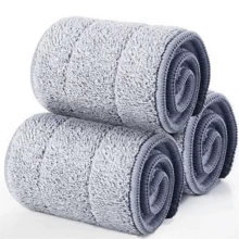 1/2/4 piezas de 13*4.7 pulgadas Reemplazo de la fregona de microfibra lavable, fregona para eliminar el polvo y almohadilla de limpieza de la cabeza de la fregona - Multicolor - Ver 4