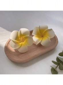 两个中号 6 厘米向日葵海边度假风格发夹发夹爪夹发夹发夹发夹发夹，海滩配饰 - 彩色 - 查看 4