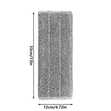 1/2/4 piezas de 13*4.7 pulgadas Reemplazo de la fregona de microfibra lavable, fregona para eliminar el polvo y almohadilla de limpieza de la cabeza de la fregona - Multicolor - Ver 5