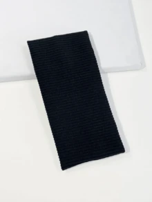 1/3/4/5条装街头运动针织弹力头带，适合日常瑜伽和户外运动，秋冬季发带发饰，女士度假装扮优雅围巾女士头巾柔软头巾