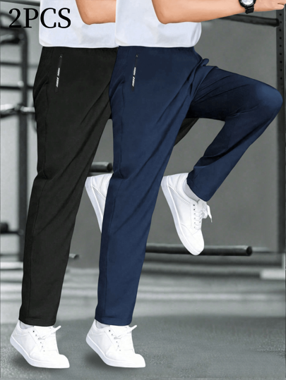 2pcs Boys & Teens Breathable Mesh Casual Pants, Stylish & Versatile For Exercise, Sports, Outdoor, Spring/Summer