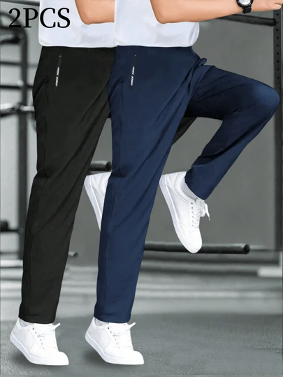 2 st. tonårspojkars ventilerande mesh casualbyxor, snygga och mångsidiga för träning, sport, utomhus, vår/sommar