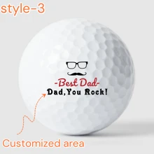 Ensemble personnalisé de 3/6/9/12 balles de golf édition limitée Fête des Pères, balles de golf édition limitée Fête des Pères, 6 options de design élégantes, haute qualité, double couche, durables, distance et précision améliorées, parfait pour les golfeurs, accessoires de golf. Personnalisé avec le nom, souvenir unique pour la Fête des Pères, l'anniversaire ou toute occasion. Le cadeau parfait pour les papas amateurs de golf qui apportent joie et amour à chaque partie. Profitez-en !