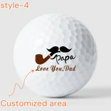 Ensemble personnalisé de 3/6/9/12 balles de golf édition limitée Fête des Pères, balles de golf édition limitée Fête des Pères, 6 options de design élégantes, haute qualité, double couche, durables, distance et précision améliorées, parfait pour les golfeurs, accessoires de golf. Personnalisé avec le nom, souvenir unique pour la Fête des Pères, l'anniversaire ou toute occasion. Le cadeau parfait pour les papas amateurs de golf qui apportent joie et amour à chaque partie. Profitez-en !