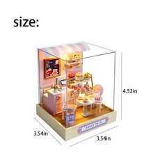 Mini House DIY Kit, Handicraft Model Miniature House Set, Ideal Handmade Gift For Birthday, Easter