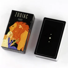 Zodiac Tarot Cards Prophecy Divination Deck Family Party Board Game Fortune Telling Game With Manual Zodiac Tarot