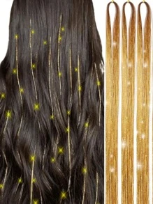 6pcs/Set Women Shiny Laser Tassel Hair Chain - Bride Bridesmaid Headpiece, Suitable For Party, Vacation, Gathering, Valentine's Day Date, Festival, Photo Shoot, Dance Performance, Wedding Decor[Valentine's Day & Mother's Day Gift] Head Jewelry Head Pieces Jewelry Hair Jewelry Hair Vine Chain
