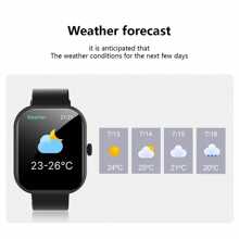 Hot New 1pc Silicone Strap Unisex Smart Watch, Supports Make/Receive Calls, Pedometer, Calorie Counter, Multi-Sport Modes, Alarm, Call & Message Reminder, 2.01" Full-Screen Touch, Compatible With IOS & Android, Suitable As Festival Gift For Family And Friends