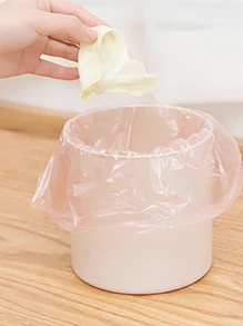 1pc Small Garbage Bag,Pet Small Garbage Bag Desktop Small Garbage Bag Small Cat Garbage Bag Office Home Car Thickened Disposable Mini Plastic Bag 30 Pieces Per Circle