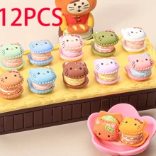 Sanrio Estuche sorpresa Sanrio - Colección de mini macarons de Hello Kitty, juguetes coleccionables adorables con accesorios DIY, apropiado para decorar estuches de teléfono, refrigeradores y habitaciones, agregando un toque encantador y lindo a tu hogar
