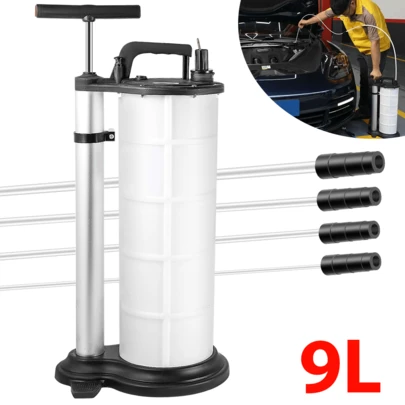 9L Ölabsaugpumpe Absaugpumpe Flüssigkeitsabsaugpumpe Handpumpe Saugpumpe Ölpumpe