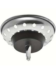 2/4 piezas Conjunto de colador y tapón para fregadero de cocina de acero inoxidable - Fácil de instalar, duradero y previene obstrucciones