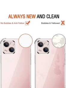 3-In-1 Protection Kit: 2pcs High-Definition Tempered Glass Screen Protectors + 1pc Shockproof Transparent Soft Phone Case, Durable, Easy To Install, High Transparency Waterproof Anti-Fall Scratch Resistant - Clear - View 6