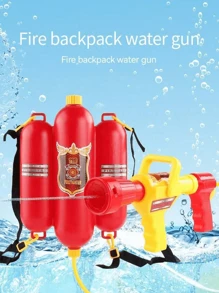Set antincendio per bambini e bambine, con estintore riempibile d'acqua e attrezzatura da pompiere, tuta antincendio, strumenti antincendio, zaino antincendio, gilet da ingegnere con accessori abbinati. Adatto per uso all'aperto, in casa, per spettacoli teatrali, giochi di ruolo sulla spiaggia e in acqua, feste di Carnevale, costumi e giocattoli