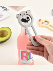 In Stock, Cute Cartoon Magnetic Soda Opener, Home Use, Handheld, Portable Opener, Bottle Opener, Refrigerator Magnet, Beer Opener, Stainless Steel Can Opener, Silicone Opener, Magnetic Refrigerator Magnet