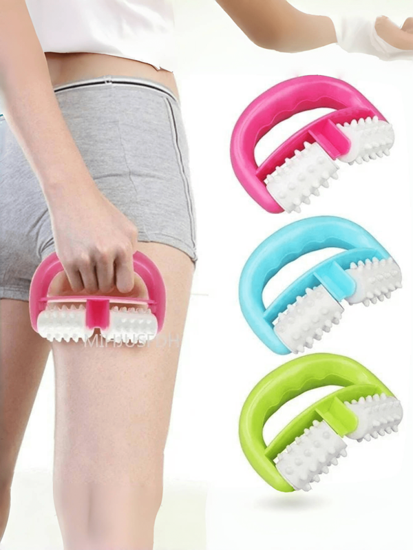 1 pieza Rodillo de masaje corporal anti-celulitis rápido, rodillo de masaje anti-celulitis de mano para adelgazamiento y tonificación corporal, gimnasio