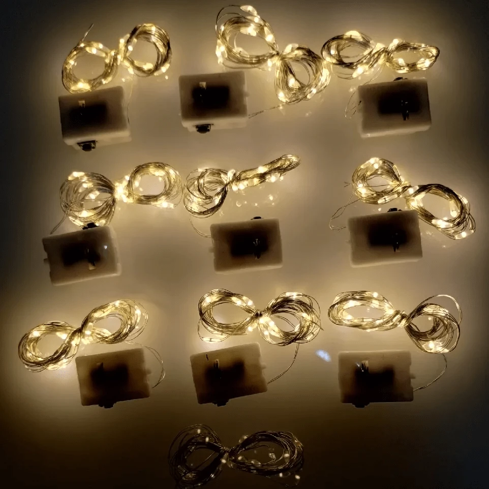 Fio De Fada 2M Com Luzes Led Fada Para Decoração De Casa e Natal Festa  Promoções (A10-16)