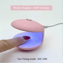 紧凑型 UV LED 美甲灯：快干、持久、USB 供电、外壳设计美甲烘干机，快速干燥，无甲醛 - 彩色 - 查看 3